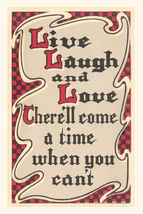 Vintage Journal Live, Laugh and Love (Paperback)