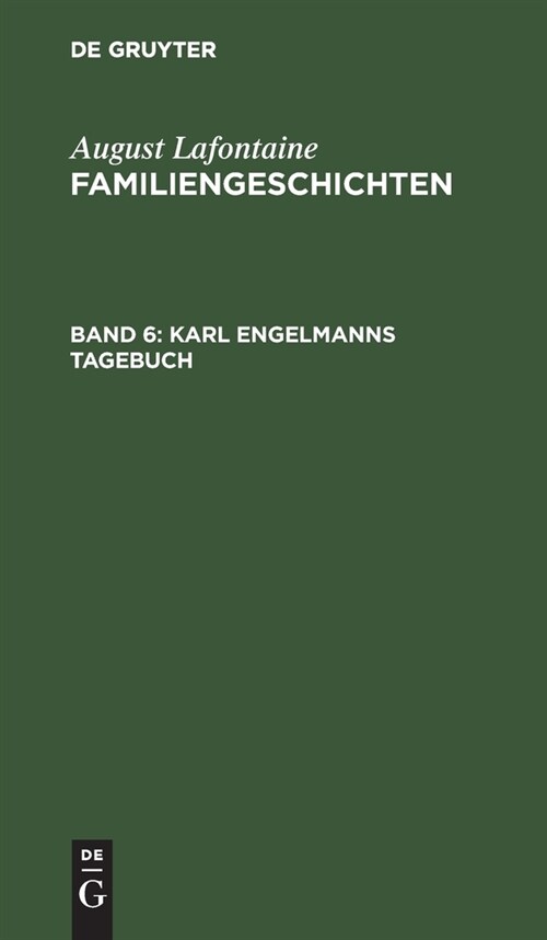 Karl Engelmanns Tagebuch (Hardcover, Neue, Verbes. A)