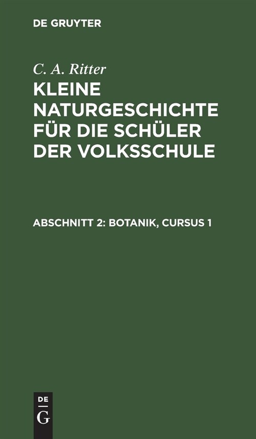 Botanik, Cursus 1 (Hardcover, Reprint 2022)