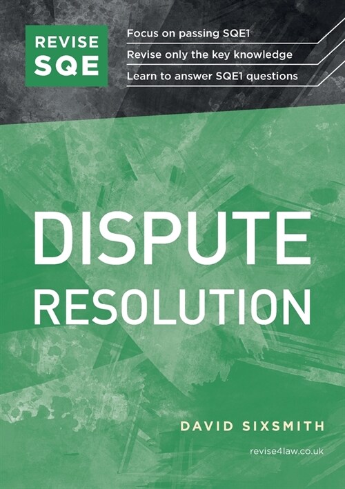 Revise SQE Dispute Resolution : SQE1 Revision Guide (Paperback, New ed)