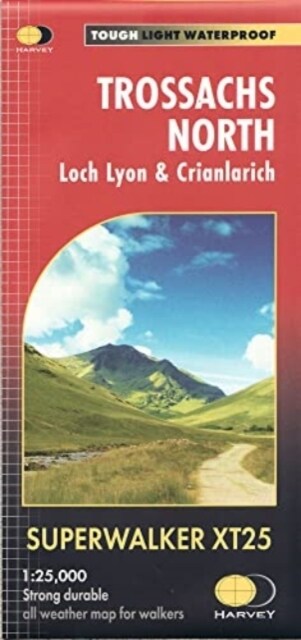 Trossachs North XT25 : Loch Lyon & Crianlarich (Sheet Map, folded)