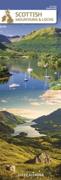 Scottish Mountains & Lochs Slim Calendar 2023 (Calendar)