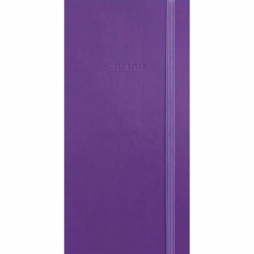 Purple Soft Touch Slim Diary 2023 (Diary)