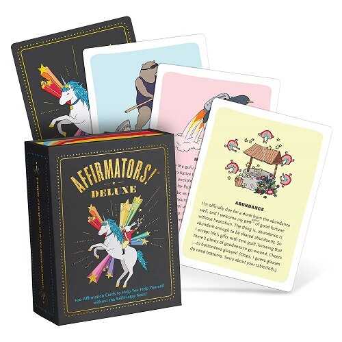 Knock Knock Affirmators! Deluxe Deck: 100 Affirmation Cards (Miscellaneous print)