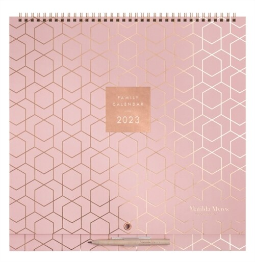 Matilda Myres Pink Square Wall Planner Calendar 2023 (Calendar)