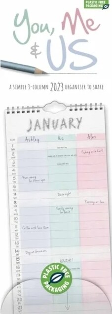 You, Me and Us Slim Planner Calendar 2023 (Calendar)