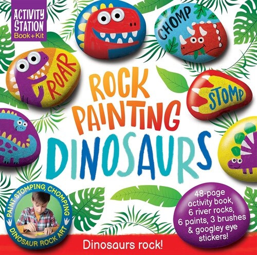 Rock Painting Dinosaurs (Paperback)