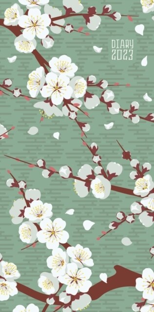 Japanese Cherry Blossom Slim Diary  2023 (Diary)