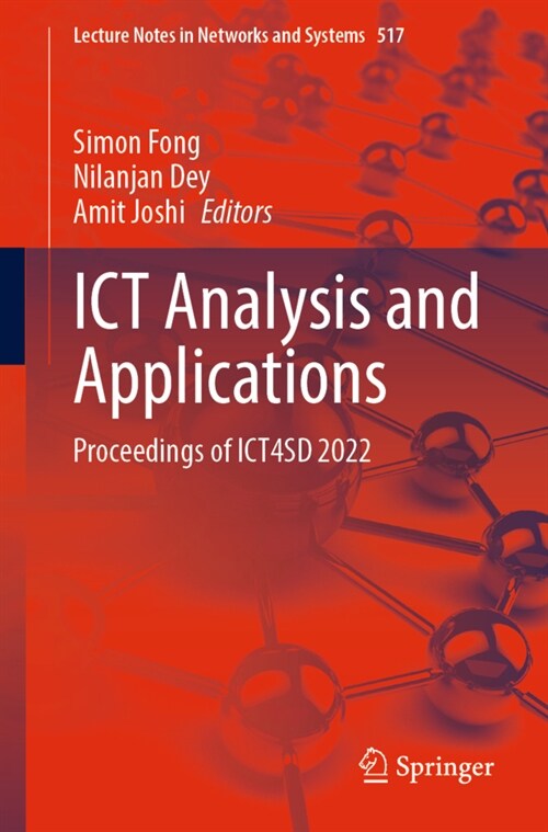 Ict Analysis and Applications: Proceedings of Ict4sd 2022 (Paperback, 2023)