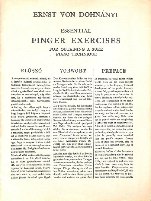 Essential Finger Exercises (Paperback)