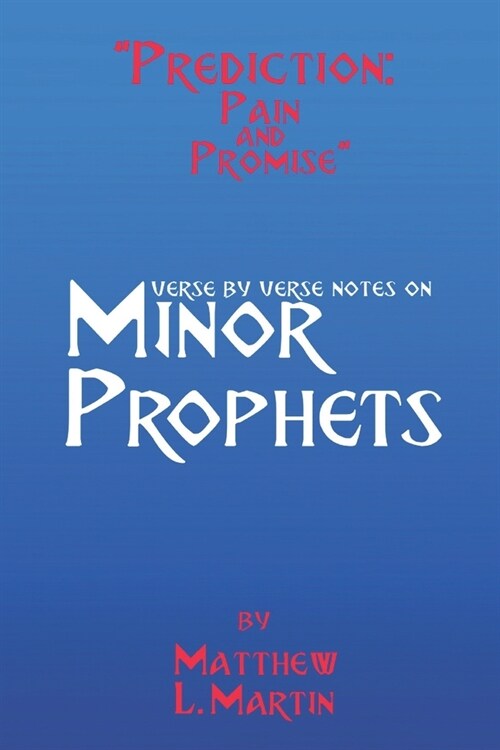 Prediction: Pain & Promise: verse by verse notes on the Minor Prophets (Paperback)