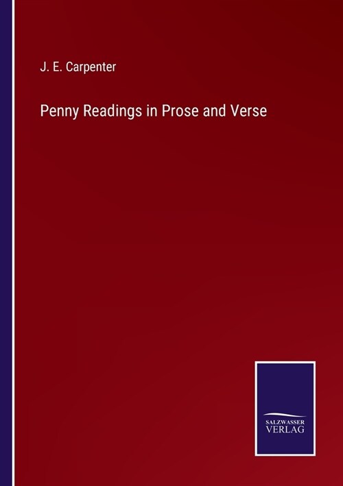 Penny Readings in Prose and Verse (Paperback)