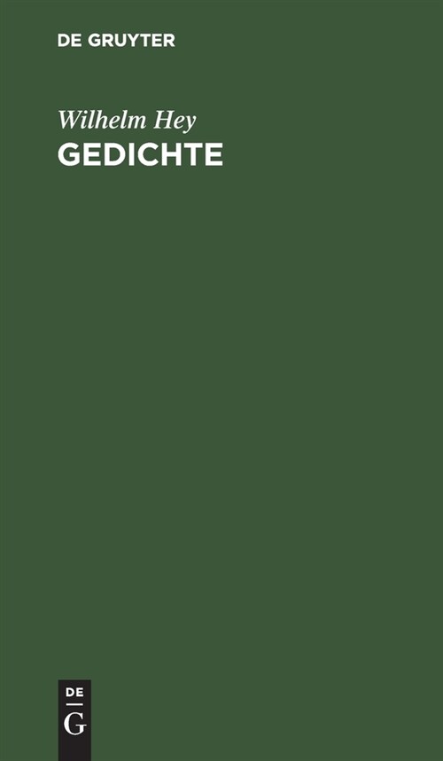 Gedichte (Hardcover, Reprint 2022)