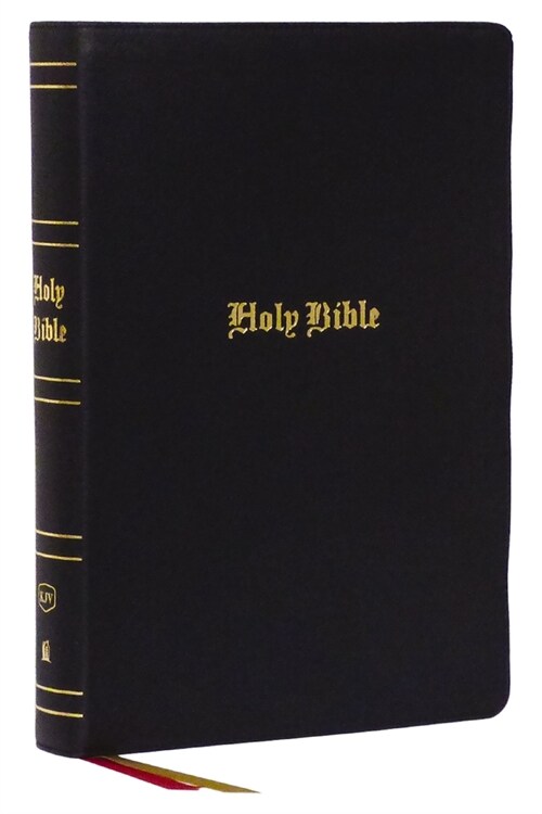 KJV Holy Bible: Super Giant Print with 43,000 Cross References, Black Genuine Leather, Red Letter, Comfort Print (Thumb Indexed): King James Version (Leather)