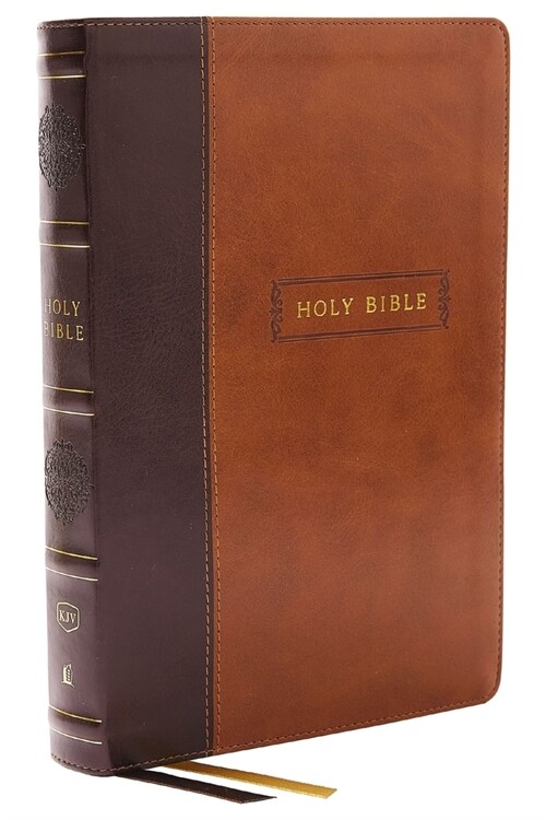 KJV Holy Bible with 73,000 Center-Column Cross References, Brown Leathersoft, Red Letter, Comfort Print (Thumb Indexed): King James Version (Imitation Leather)