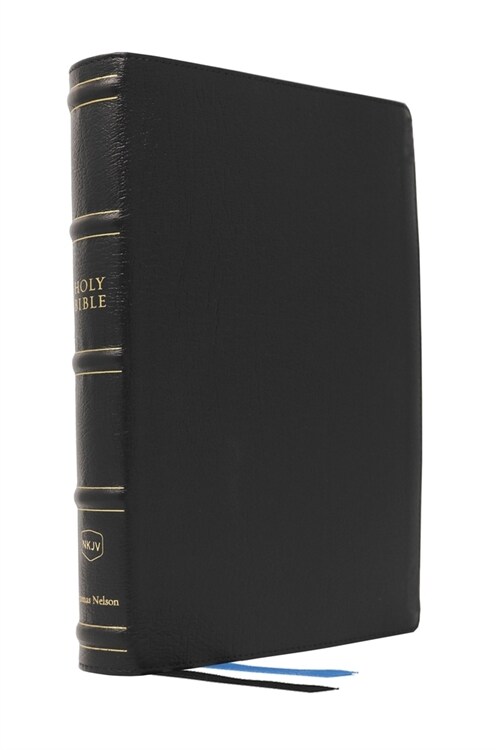 Nkjv, Large Print Thinline Reference Bible, Blue Letter, MacLaren Series, Genuine Leather, Black, Comfort Print: Holy Bible, New King James Version (Leather)