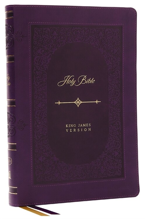 KJV Holy Bible: Giant Print Thinline Bible, Purple Leathersoft, Red Letter, Comfort Print (Thumb Indexed): King James Version (Vintage Series) (Imitation Leather)