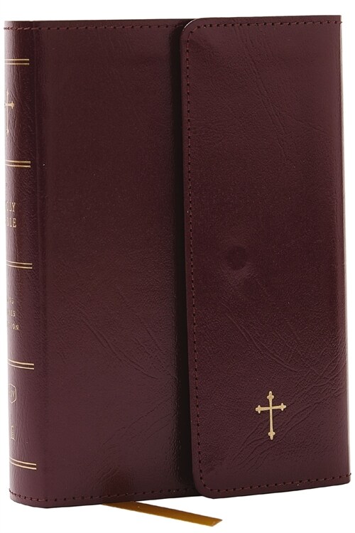 KJV Holy Bible: Compact with 43,000 Cross References, Burgundy Leatherflex with Flap, Red Letter, Comfort Print: King James Version (Imitation Leather)