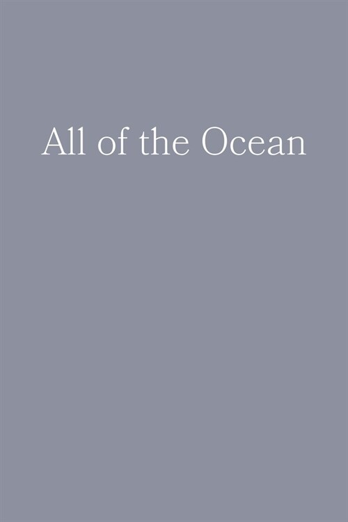 All of the Ocean (Paperback)