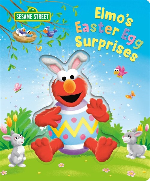 Elmos Easter Egg Surprises (Sesame Street) (Board Books)