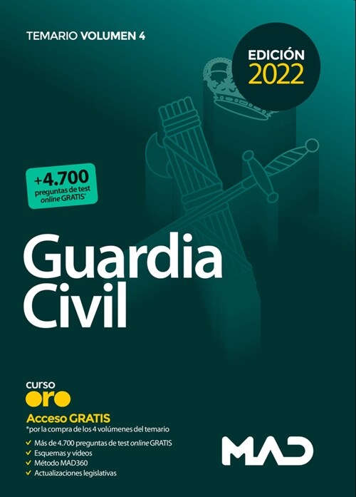 Guardia Civil. Temario Volumen 4 (Paperback)