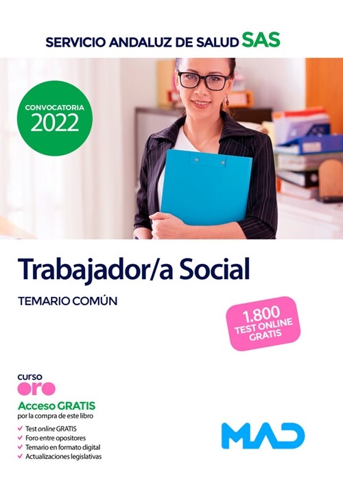 TRABAJADOR/A SOCIAL SERVICIO ANDALUZ SALUD. TEMARIO C (Paperback)