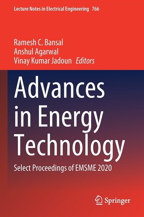 Advances in Energy Technology: Select Proceedings of EMSME 2020 (Paperback)