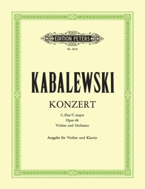 Violin Concerto in C Op. 48 (Sheet Music)