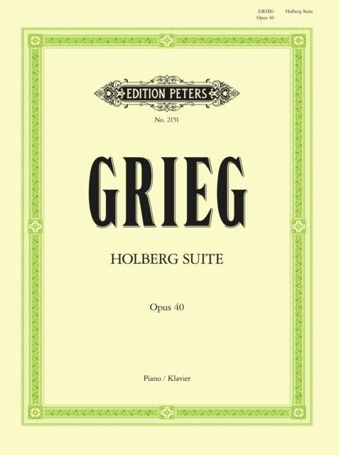 Holberg Suite Op.40 (Sheet Music)
