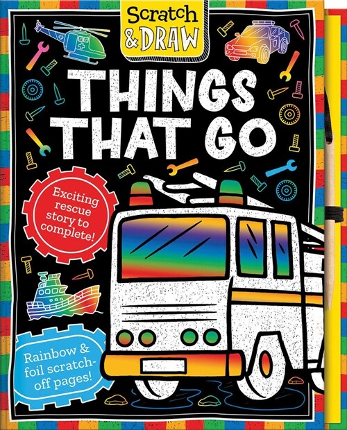 Scratch and Draw Things That Go (Hardcover)