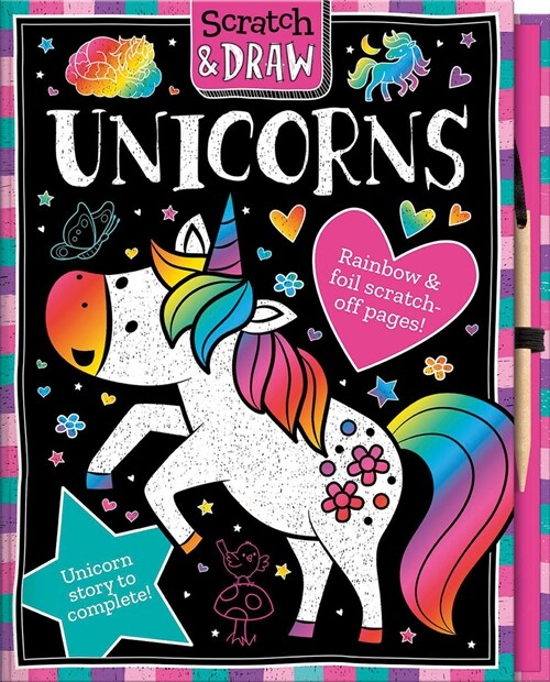 Scratch and Draw Unicorns (Hardcover)
