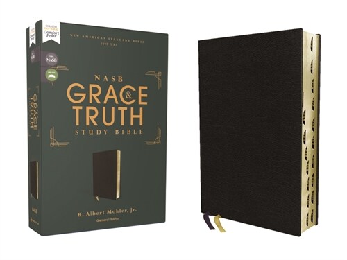 Nasb, the Grace and Truth Study Bible (Trustworthy and Practical Insights), European Bonded Leather, Black, Red Letter, 1995 Text, Thumb Indexed, Comf (Bonded Leather)
