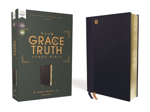 Nasb, the Grace and Truth Study Bible (Trustworthy and Practical Insights), Leathersoft, Navy, Red Letter, 1995 Text, Comfort Print (Imitation Leather)