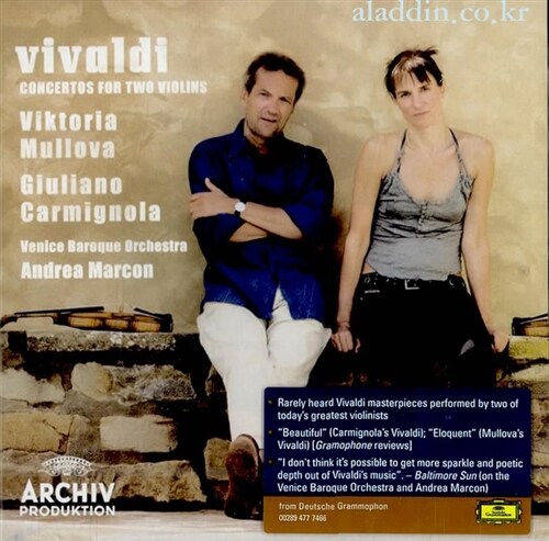 [수입] 안토니오 비발디 : 2대의 바이올린을 위한 협주곡