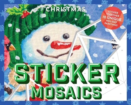 Sticker Mosaics: Christmas: Puzzle Together 12 Unique Holiday Designs (Paperback)