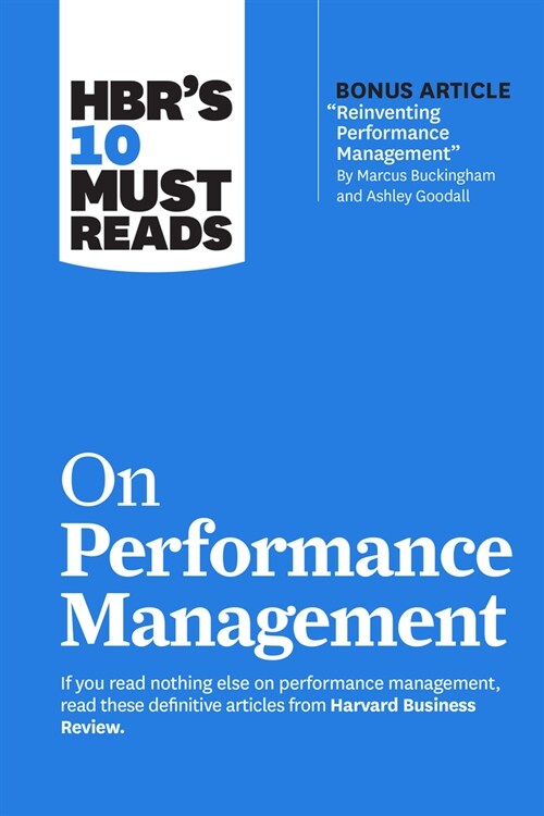 Hbrs 10 Must Reads on Performance Management (Paperback)