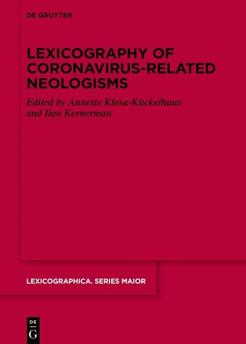 Lexicography of Coronavirus-Related Neologisms (Hardcover)