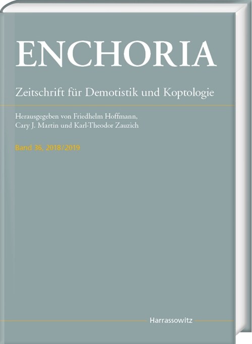 Enchoria 36 (2018/2019) (Hardcover)