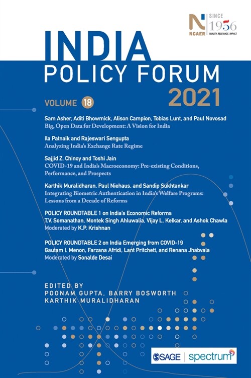 India Policy Forum 2021: Volume 18 (Paperback)