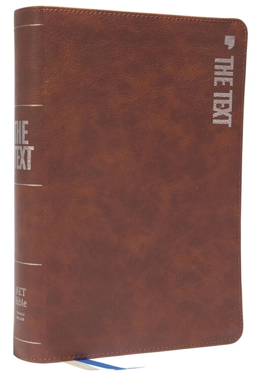 The Text Bible: Uncover the Message Between God, Humanity, and You (Net, Brown Leathersoft, Comfort Print) (Imitation Leather)