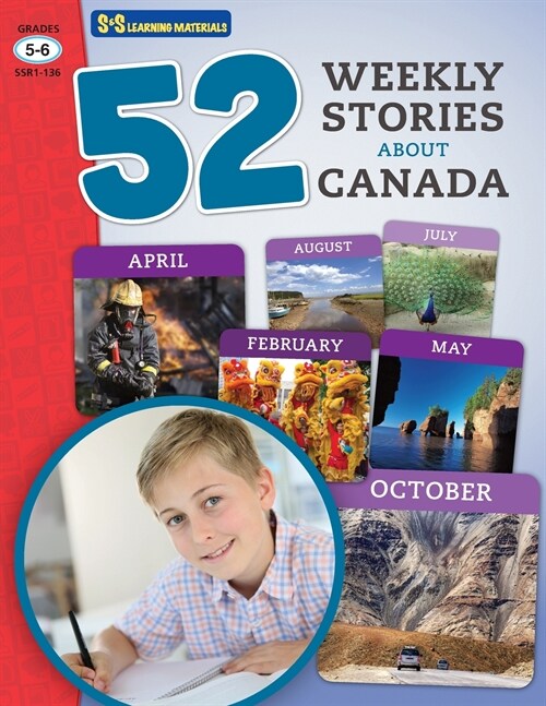 52 Weekly Nonfiction Stories About Canada Grades 5-6 (Paperback)
