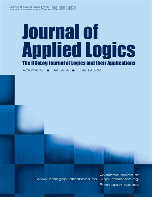 Journal of Applied Logics. The IfCoLog Journal of Logics and their Applications. Volume 9, Issue 4, July 2022 (Paperback)