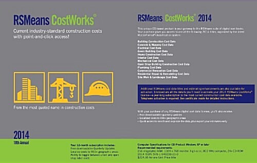 RSMeans CostWorks 2014 (CD-ROM, 18th, BOX)