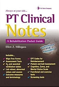 PT Clinical Notes: A Rehabilitation Pocket Guide (Spiral)