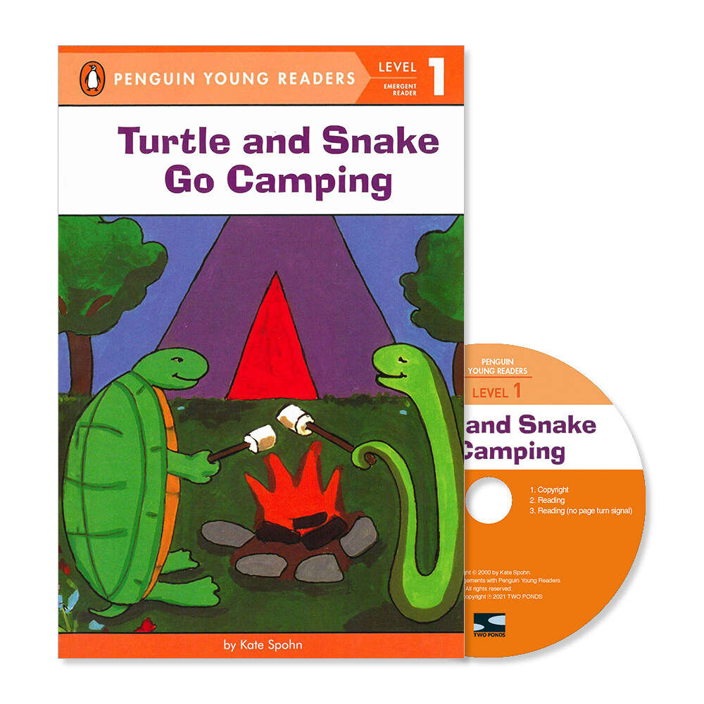 [중고] Penguin Young Readers 1-01 : Turtle and Snake Go Camping (Book + CD with QR )