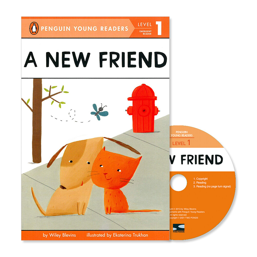 Penguin Young Readers 1-09 : A New Friend (Book + CD with QR )