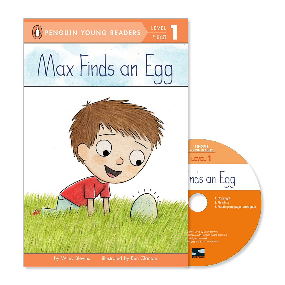 Penguin Young Readers 1-12 : Max Finds an Egg (Book + CD with QR )