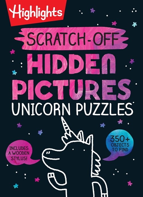 Scratch-Off Hidden Pictures Unicorn Puzzles (Spiral)