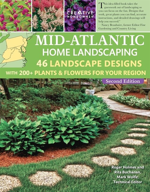 Mid-Atlantic Home Landscaping, 4th Edition: 46 Landscape Designs with 200+ Plants & Flowers for Your Region (Paperback)
