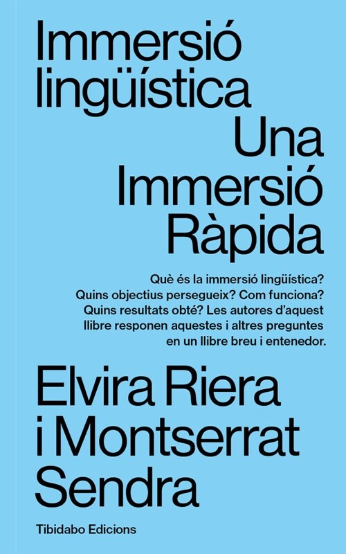 IMMERSIO LINGUISTICA (Book)